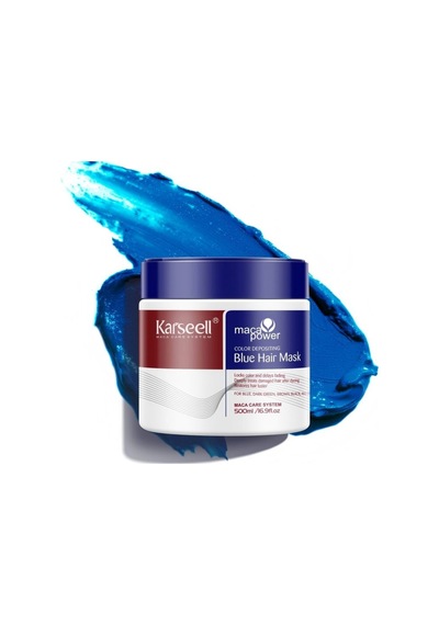 Gümüş Küllü Ve Soğuk Saçlar İçin Maca Özlü Blue Hair Mavi Saç Maskesi 500 Ml - 858536698