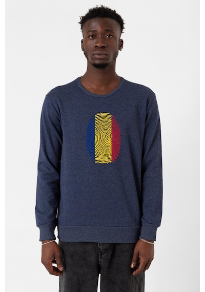 Romania Fingerprint İndigo Erkek 2ip Sweatshirt İndigo