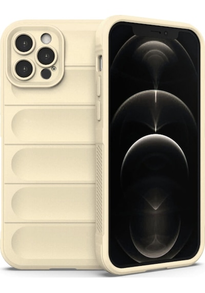 Apple Uyumlu iPhone 12 Pro Kılıf Optimum Lens Çerçeveli Silikon Kapak