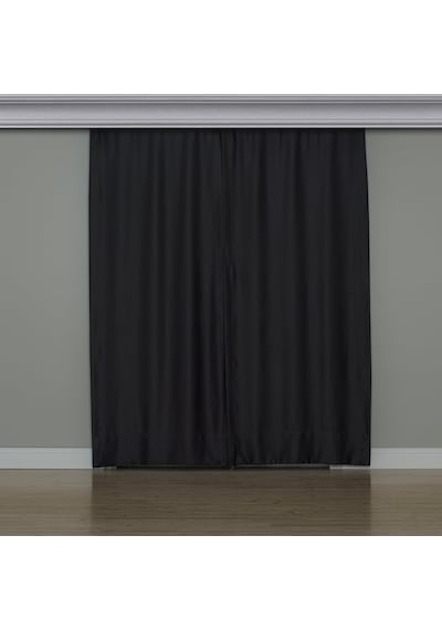Gauze Fabric Design Blackout Antrasit Karartma Özellikli Fon Perd