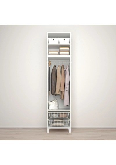Ikea Beyaz Şık Kapaklı Gardırop 60x57x251 Cm