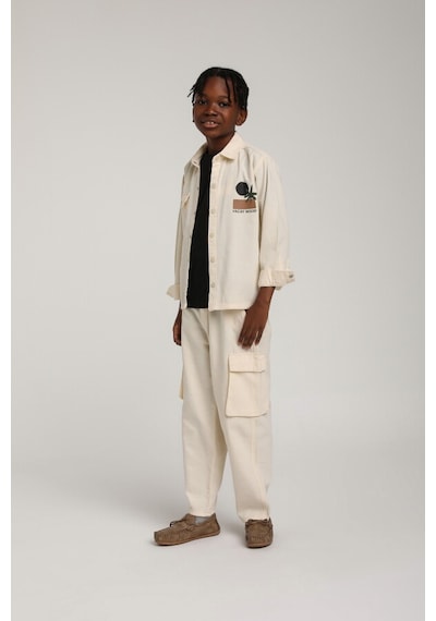 Xo Kids Erkek Çocuk Gömlek 4-8 Yaş 2555 Ekru