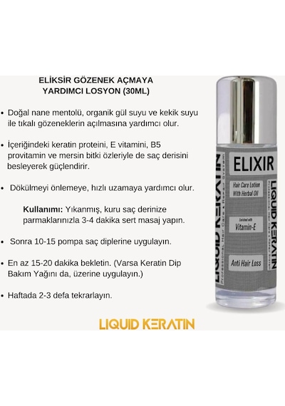 Titanyumlu Saç Gürleştiren Saç Çıkaran Saç Güçlendirici Keratin Bakım Seti