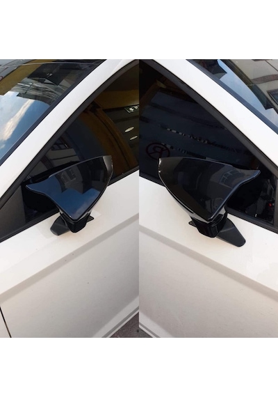 Sts Oto Aksesuar Seat Leon Mk3 Mk3.5 Batman Yarasa Ayna Kapağı Piano Black Abs Plastik (01)