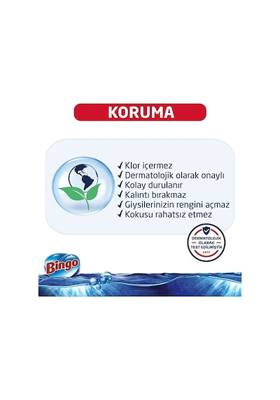 Bingo Oksijen Çamaşır Suyu 750 Ml Ekonomi Paketi 6'lı Okaliptus Diğer