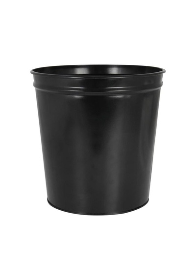 Çöp Kovası Metal Siyah Deliksiz Ofis Tipi Siyah - 181988126 Siyah