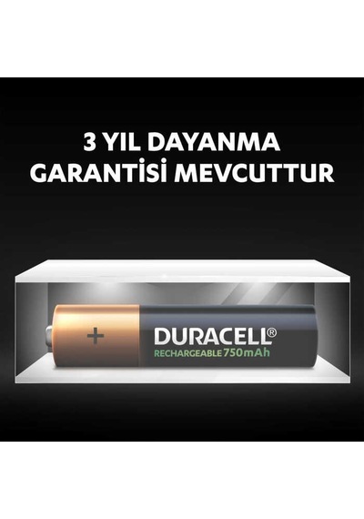 Duracell 750 Mah Şarjlı İnce Pil 2'li - -popvitrin Duracell