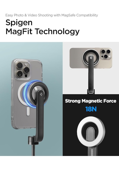 Lexroo Kablosuz Bluetooth Selfie Çubuğu Magsafe İle Uyumlu Uzaktan Kumandalı Tripod - Amp07659