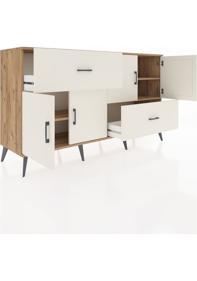 Hyperion Konsol 3 Raflı 2 Çekmeceli 4 Kapaklı 176x44x99 Çam-aytaş Çam-aytaşı Hyperion Konsol 3 Raflı 2 Çekmeceli 4 Kapaklı 176x44x99 Çam-aytaş Çam-aytaşı