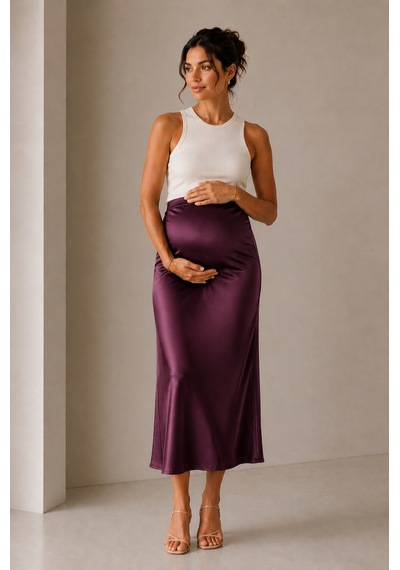 Luvmabelly Myra9035- Saten Etek -mor