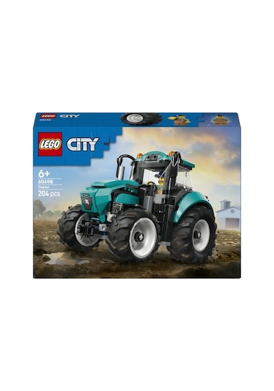 City Traktör 60498 6 Yaş Ve Üzeri Erkek Ve Kız Çocuklar İçin Çiftçi Minifigürü İçeren Yaratıcı Dekorat