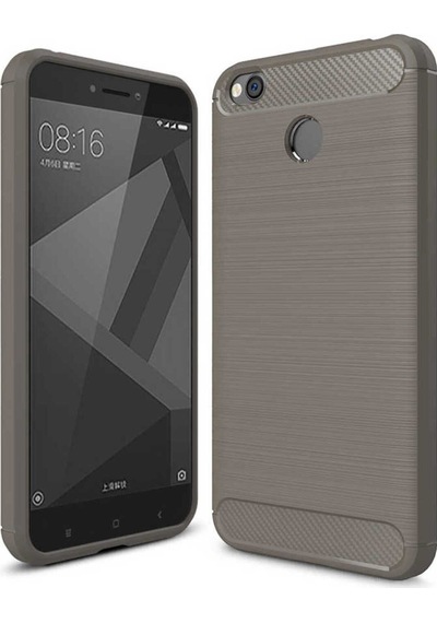 Xiaomi Redmi 4x Kılıf Zore Room Silikon Kapak Gri