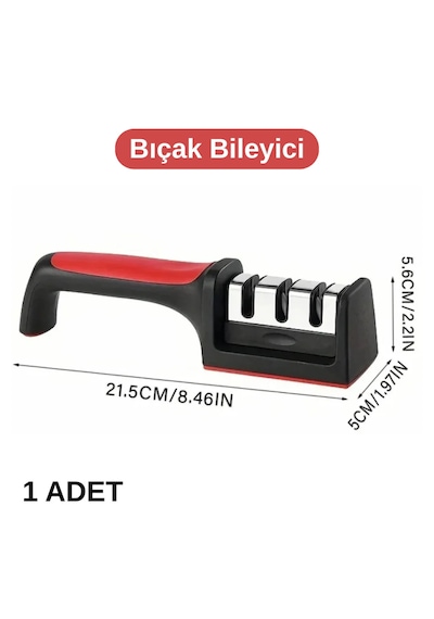 Tineke Profesyonel Bıçak Bileyici 3 Açılı Elmas Seramik Tungsten Çelik El Bıçakları Bileme