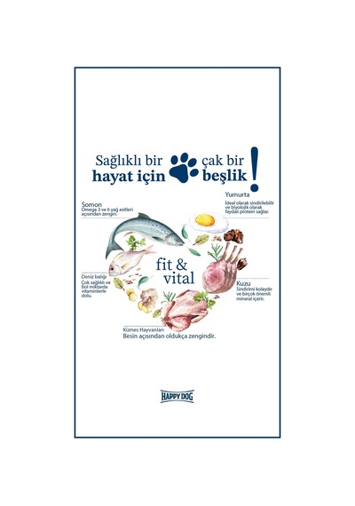 Happy Dog Fit & Vital Mini Senior Yaşlı Köpek Kuru Maması 4 KG