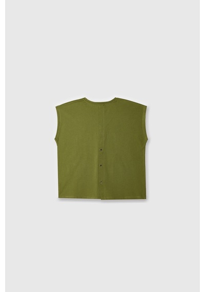 Benetton Kadın Tshirt Yeşil
