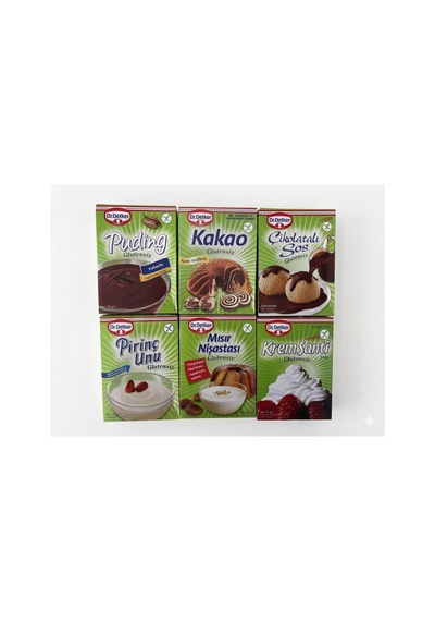 Glutensiz Tatlı Hazırlama Seti - 6 Parça Avantaj Paketi Puding, Kakao, Sos Ve Dahası - 868237263