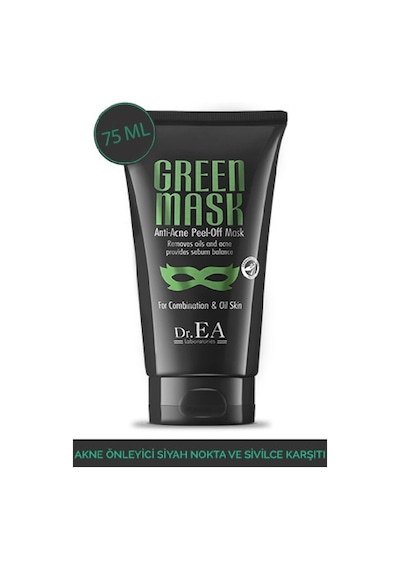 Dr.Ea Soyulabilir  Akne Önleyici Yeşil Maske 75 ML