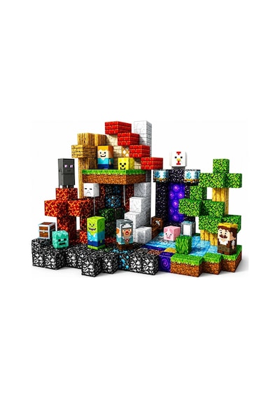 Minecraft Manyetik Orman Temalı Blok Oyuncak - 300 Parça