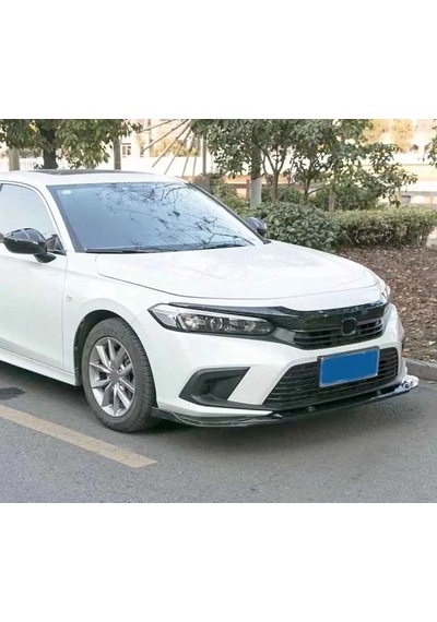 Honda Civic Fe 3 Parça Ön Lip Parlak Siyah Plastik Ön Ek Karlık 2022 Ve Üzeri