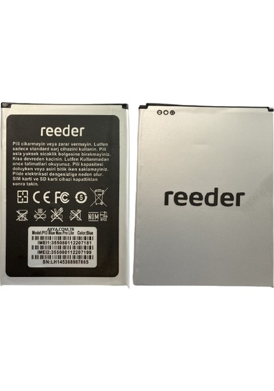 Reeder P13 Blue Max Pro Lite 2022 Pil Batarya 5000 Mah