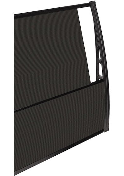 Lupın Kapı Pencere Üstü Pratik Sundurma 105x360 - Siyah