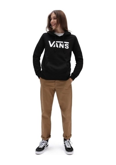 Vans Wm Drop V Logo Hoodıe-b Kadın Sweat Shirt Vn0a5hnpblk1 Çok Renkli