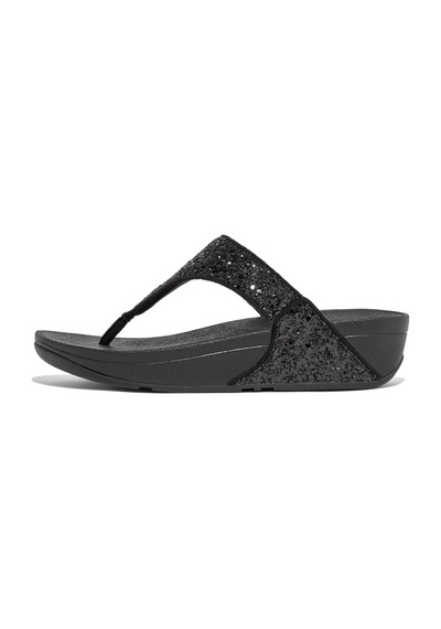 Roncato 339 Black Glitter Terlik Kadın Diğer X03-339 /323 Fitflop Lulu Glitter Toe-post Siyah