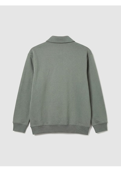 Lcw Vision Mavi Polo Yaka Yarım Fermuarlı Erkek Sweatshirt