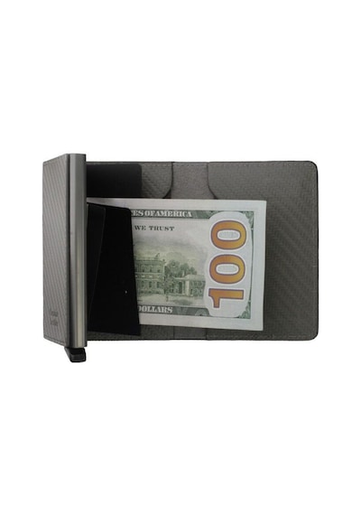 Wrapsol Mekanizmalı Cüzdan Akıllı Kartlık Book Karbon Gri 0 / Gri Karbon Gri Karbon Gri
