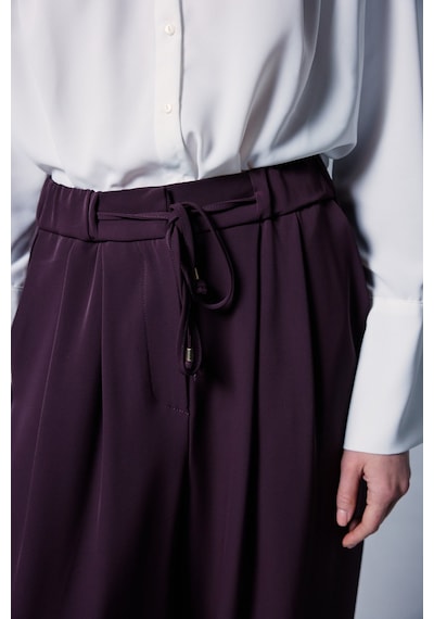 Sateen Talia Pantolon - Mürdüm-137100 Mürdüm