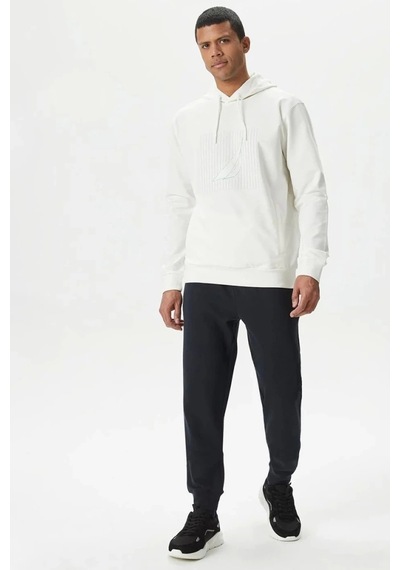 Nautica Nautıca Erkek Beyaz Standart Fit Sweatshirt Beyaz