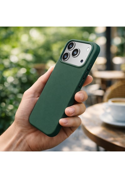 Apple Uyumlu iPhone 17 Pro Max Kılıf Renkli Lansman İçi Kadife Yumuşak Kamera Yükseltili Silikon Yeşil
