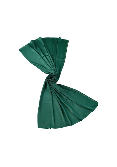 Mim Eşarp Mısırlı Eşarpları Taşlı Jan Jan Abiye Şal 75x190 Cm Zümrüt