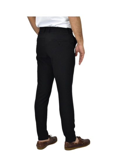 Pandonim Erkek Jogger Regular Fit Kanvas Pantolon 110 Bgl-st04766 Siyah