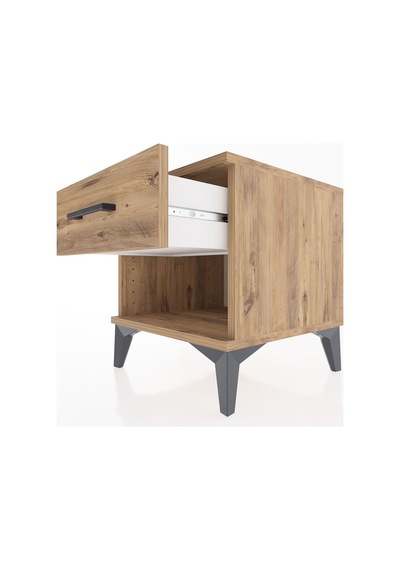 Hyperion Komodin Tek Çekmeceli 44x44x48 Çam-çam Çam