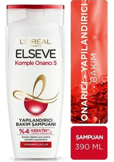 Elseve Komple Onarıcı 5 Yapılandırıcı Bakım Şampuanı 2 x 390 ML