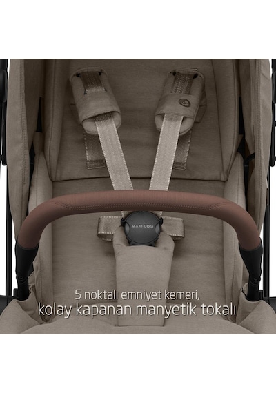 Maxi-Cosi Leona2-Pebble 360 Pro Tek Elle Katlanabilen Çift Yönlü Seyahat Sistem Bebek Araba Truffle