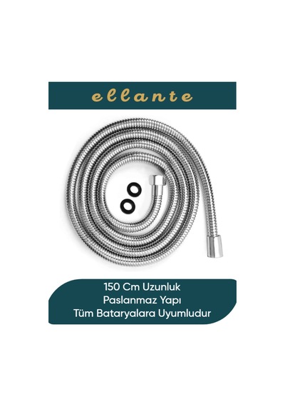 5 Fonksiyonlu Su Tasarruflu Duş Başlığı Turbo El Duşu + Duş Hortumu Yüksek Kalite Çok Renkli