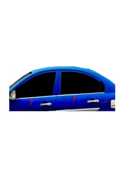 Hyundai Accent Era 2005-2011 Krom Cam Çıtası 4.Parça Paslanmaz