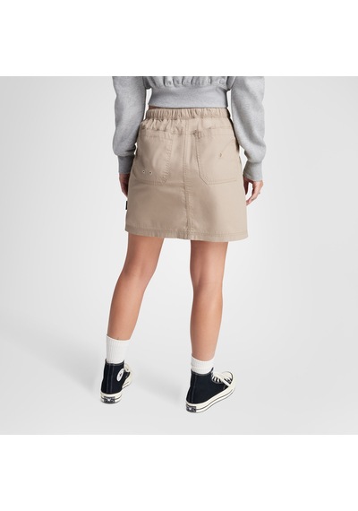 Converse Harbor Mini Skirt Kadın Kahverengi Etek Bej