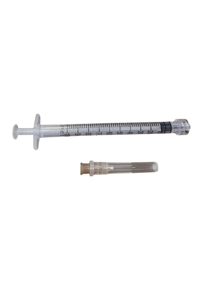 Ayset - 1 Ml Lüer Lock 3p 26g 0.45 X 13 Mm Kahverengi İğneli İnsülin Enjektörü - 250 Adet 1 Paket