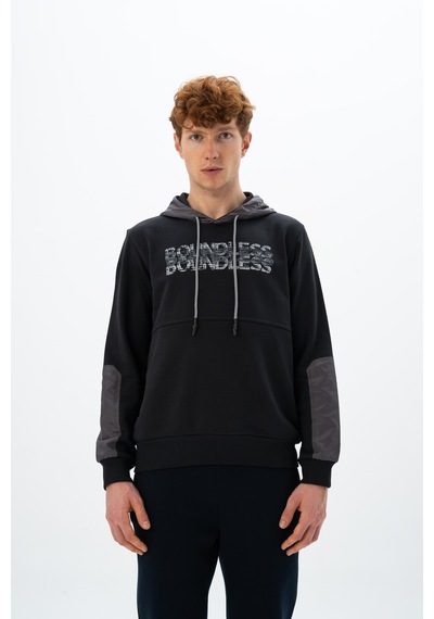 AR-MA Arma Erkek Regular Fit Kanguru Cepli Sweatshirt K26254926101 Siyah