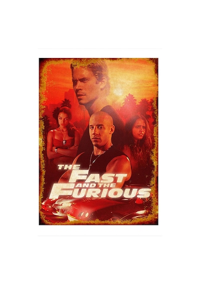 Bedeko The Fast And The Furious Dekoratif Ahşap Tablo 35 Cm X 50 Cm
