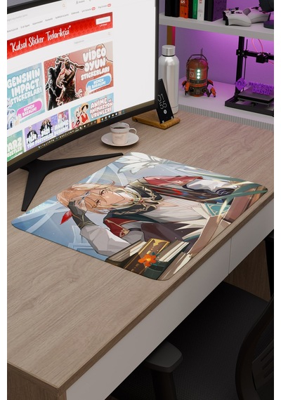 Kaveh Genshin Impact Anime Oyuncu V4 - 48x40 Xl Gaming Mouse Pad Fare Altlığı