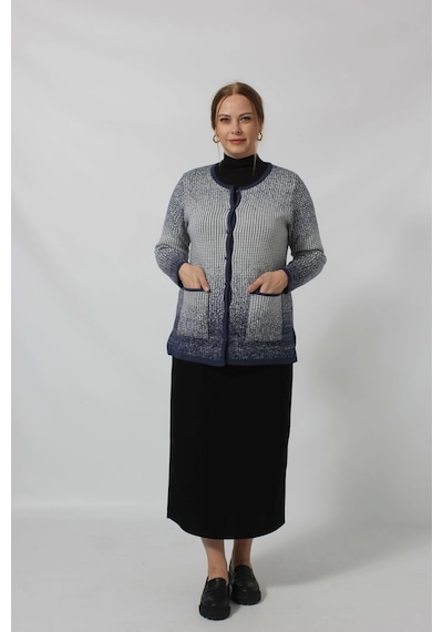 Moda Berray Y0664 Kadın Siyah-krem Kareli Desenli Düğmeli Cepli Mevsimlik Anne Hırkası Mavi-beyaz Mavi - Beyaz Moda Berray Y0664 Kadın Siyah-krem Kareli Desenli Düğmeli Cepli Mevsimlik Anne Hırkası Mavi-beyaz Mavi - Beyaz