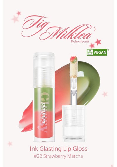 Dudaklara Dolgun&ışıltılı Görünüm Sunan Gloss Perıpera Ink Glasting Lip Gloss 22 Strawberry Matcha
