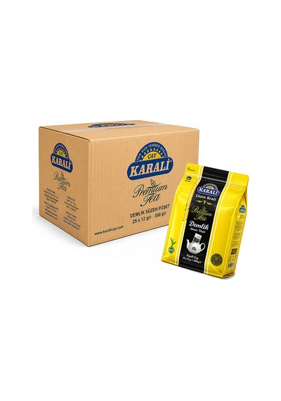 Karali Premium 12 Gr 25'li 12 Adet Demlik Poşet Çay Yeni Ambalaj