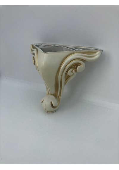 PLASTİK,10*9*9 CM KREM-GOLD DOLAP,KOLTUK,MOBİLYA AYAĞI (4ADET)