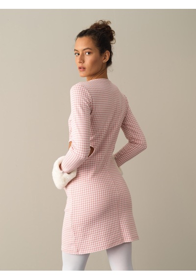 Xint Pembe Slim Fit Pamuklu Elbise 286110