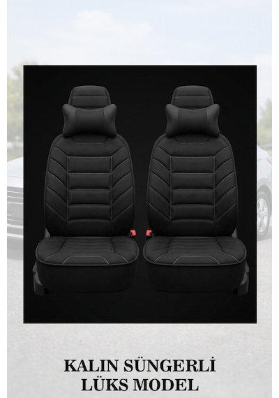Volkswagen Troc 2024 Uyumlu Siyah Renk Premium Lüks 2 Adet Minder Ve Yastık